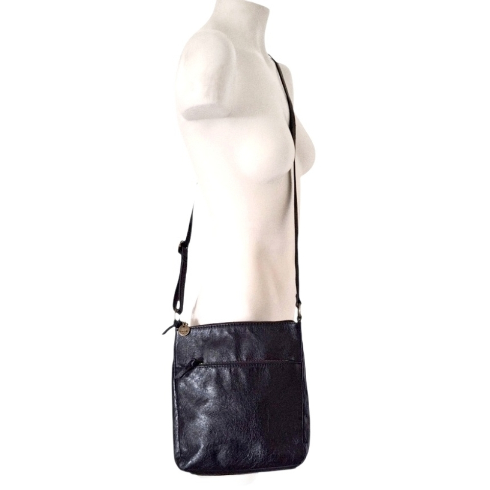 The SAK Black Leather Small Crossbody Bag